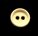 B10300 13mm Pale Jasmine Matt Centre 2 Hole Button - Ribbonmoon