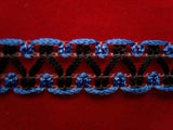 FT952 14mm Blue and Black Braid Trim