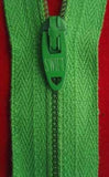 Z0406 46cm Pale Pastel Emerald Green Nylon No.3 Closed End Zip - Ribbonmoon