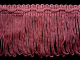FT1903 5cm Dusky Pink Looped Fringe on a Decorated Braid - Ribbonmoon