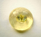 B12443 17mm Yellow Tinted Glass Effect Transparent Shank Button - Ribbonmoon