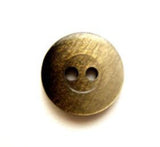 B6936 12mm Black and Golden Brown Pearlised Shimmery 2 Hole Button - Ribbonmoon