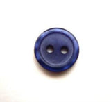 B12743 11mm Purple Blue Iced Matt Centre 2 Hole Button - Ribbonmoon