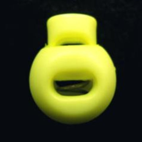 B12536 Flourescent Yellow Spring Loaded Cord Stop Toggle - Ribbonmoon