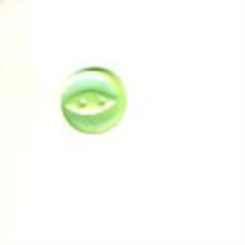 B17018 11mm Pale Mint Green 2 Hole Polyester Fish Eye Button - Ribbonmoon