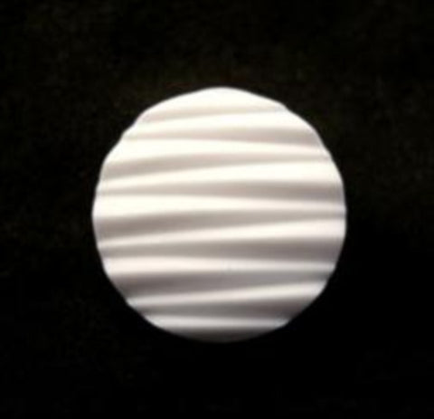 B12942 18mm White Textured Shank Button - Ribbonmoon