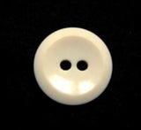 B10113 16mm Cream Glossy 2 Hole Button - Ribbonmoon