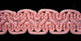 FT005 15mm Pink Furnishing Braid 97% Viscose, 3% Nylon - Ribbonmoon