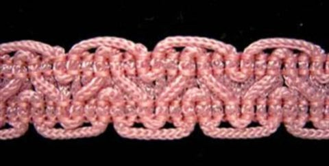 FT005 15mm Pink Furnishing Braid 97% Viscose, 3% Nylon - Ribbonmoon
