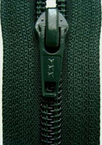 Z2989 YKK 71cm Holly Green Nylon No.5 Open End Zip - Ribbonmoon