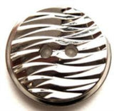 B13931 23mm Gilded Silver Poly Textured 2 Hole Button - Ribbonmoon