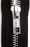 Z4802 76cm Black YKK Metal Teeth No.5 Open End Zip - Ribbonmoon