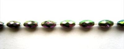 PT15 3mm Dark Metallic Iridescent Strung Pearl / Bead String Trimming - Ribbonmoon