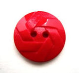 B12861 18mm Red Matt  and Gloss 2 Hole Button - Ribbonmoon