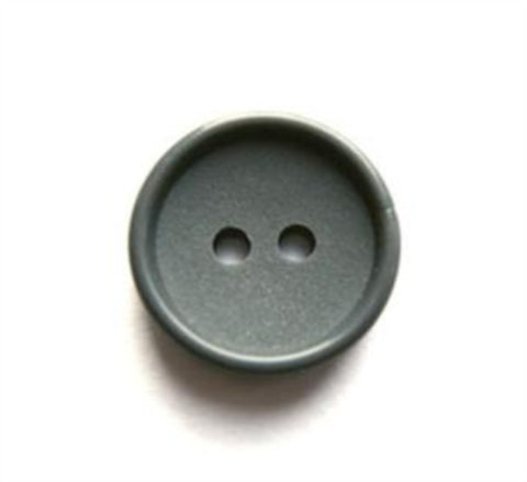 B17420 16mm Smoked Grey Matt Centre 2 Hole Button - Ribbonmoon