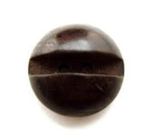 B12425 18mm Dark Brown Wood Domed 2 Hole Button - Ribbonmoon
