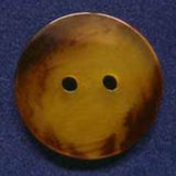 B4801 20mm Amber and Brown Semi Transparent Gloss 2 Hole Button - Ribbonmoon