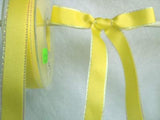 R6146 15mm Lemon Double Faced Satin Ribbon, Metallic Edge - Ribbonmoon