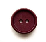 B11396 16mm Maroon Matt Centre 2 Hole Button - Ribbonmoon