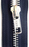 Z4818 91cm Navy YKK Metal Teeth No.5 Open End Zip - Ribbonmoon