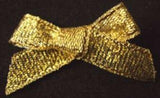 RB186 Gold Metallic Ribbon Bow