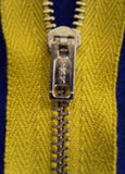 Z2158 YKK 18cm Golden Straw Pin Lock No.3 Closed End Zip with Metal Teeth - Ribbonmoon