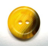 B15414 19mm Sun Yellow and Dark Grey Soft Sheen 2 Hole Button - Ribbonmoon
