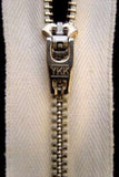 Z1777 YKK 18cm White Pin Lock No.3 Closed End Zip with Metal Teeth - Ribbonmoon