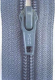 Z2781 YKK 16cm Steel Blue Grey Nylon No.5 Closed End Zip - Ribbonmoon