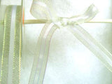 R5519 17mm White,Silver and Iridescent Sheer and Solid Stripe Ribbon - Ribbonmoon