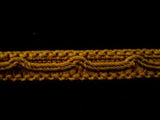 FT1590 16mm Dark Old Gold Cord Decorated Braid Trim
