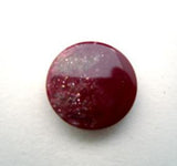 B16135 15mm Wine and Glittery Gloss Button. Hole Built into the Back - Ribbonmoon