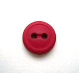B10136 11mm Cardinal Red Matt 2 Hole Button - Ribbonmoon