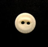 B11221 11mm Cream 2 Hole Polyester Fish Eye Button - Ribbonmoon