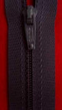 Z0339 56cm Very Deep Slate Grey AERO Lightweight Nylon Closed End Zip - Ribbonmoon