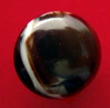 B3012 18mm Dark and Light Brown, Natural High Gloss Domed Shank Button - Ribbonmoon