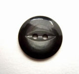 B11626 16mm Dark Grey Tonal 2 Hole Polyester Fish Eye Button - Ribbonmoon