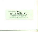 Interfacing White Medium Weight Sew In 69cm x 92cm