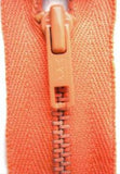 Z4389 YKK 10cm Pale Orange Nylon No.3 Closed End Zip - Ribbonmoon