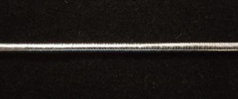 C451 1.7mm Elasticated Cord Silver Lurex Elastic