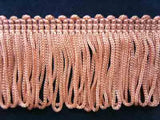 FT401 38mm Vieux Rose Pink Dense Looped Dress Fringe - Ribbonmoon