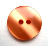 B12552 19mm Deep Apricot Pearlised 2 Hole Button - Ribbonmoon