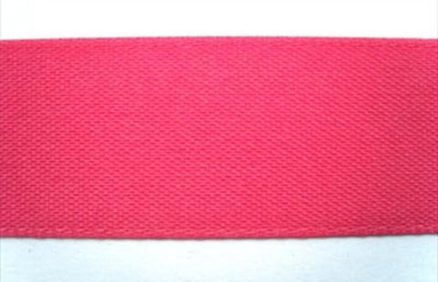 R7184 25mm Deep Sugar Pink Rustic Taffeta Seam Binding by Berisfords