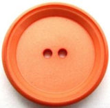 B15230 27mm Deep Apricot Matt Centre 2 Hole Button - Ribbonmoon