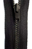Z4890 YKK 36cm Black Closed End Zip No.2, Metal Teeth - Ribbonmoon