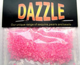 BEAD36 1.5mm Pink Lined Glass Rocialle Beads, size 10/0 - Ribbonmoon