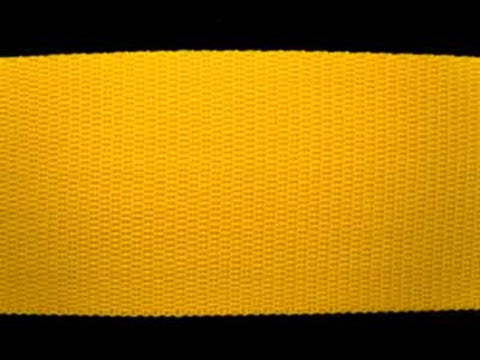 WEB28 50mm Sunshine Yellow Polypropylene Webbing - Ribbonmoon