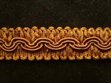 FT1059 18mm Golden Brown Corded Braid Trimming - Ribbonmoon
