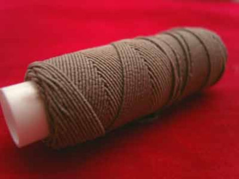 SHIRRING45 Mushroom Grey Brown Shirring Elastic, 20 Metre Spool - Ribbonmoon