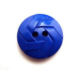 B11937 15mm Royal Blue Matt and Gloss 2 Hole Button - Ribbonmoon